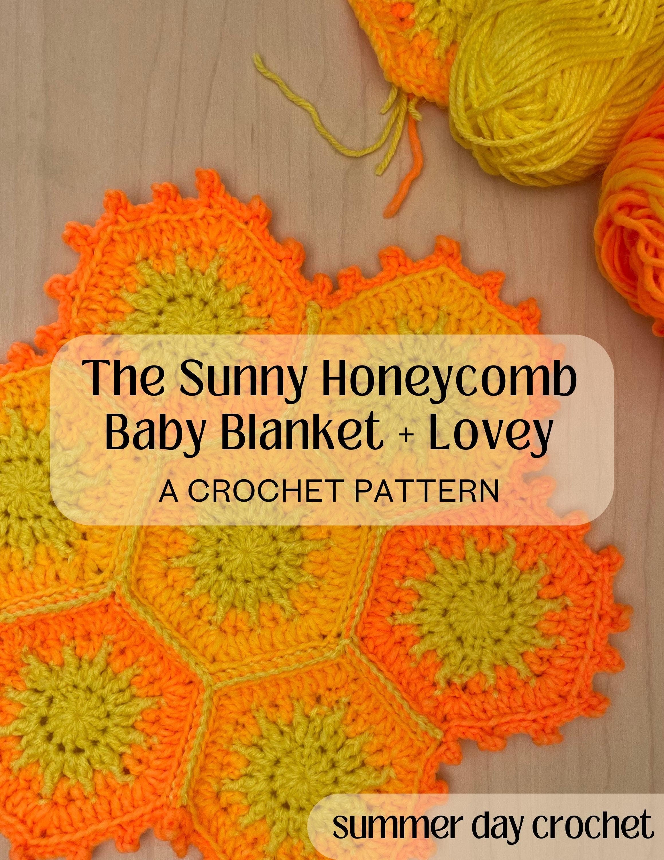 Hexagon Blanket Honeycomb Blanket Sunny Honeycomb Baby Blanket