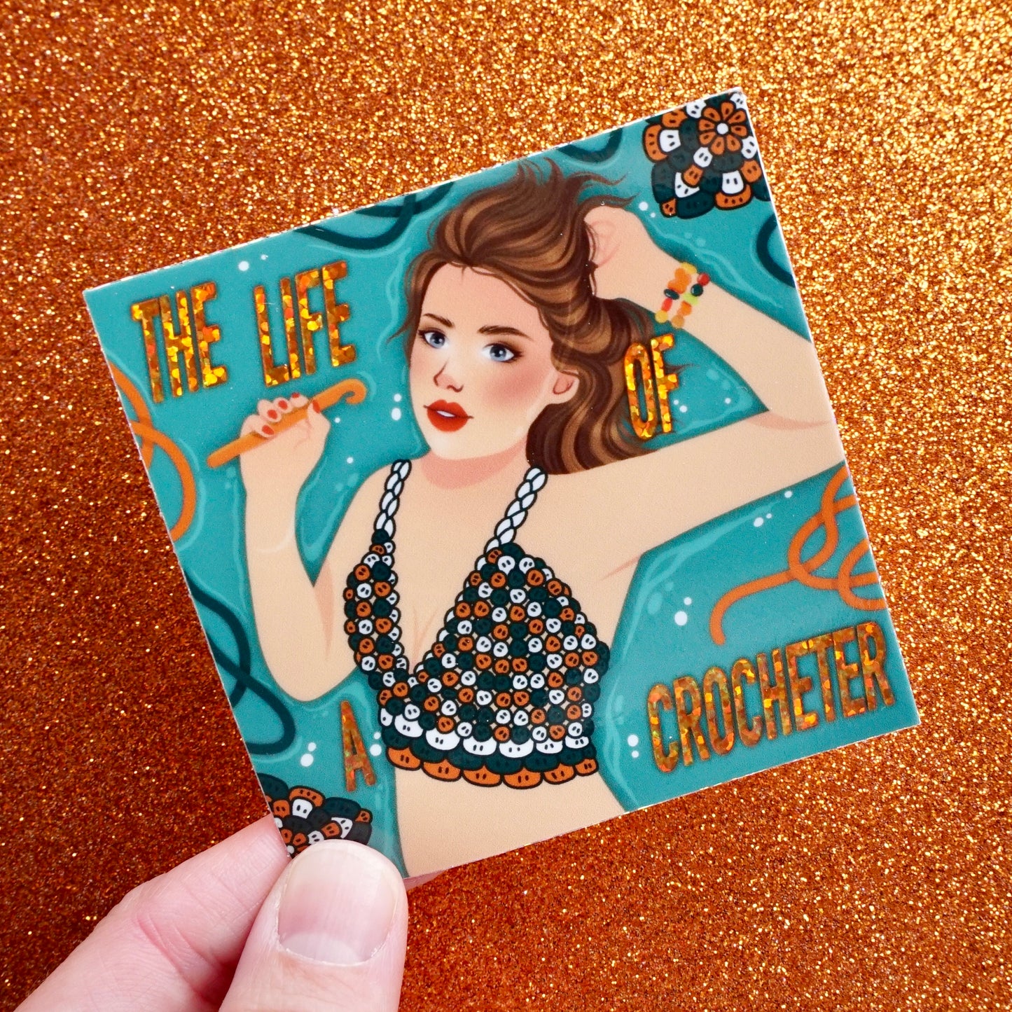 Crochet Showgirl - Sticker
