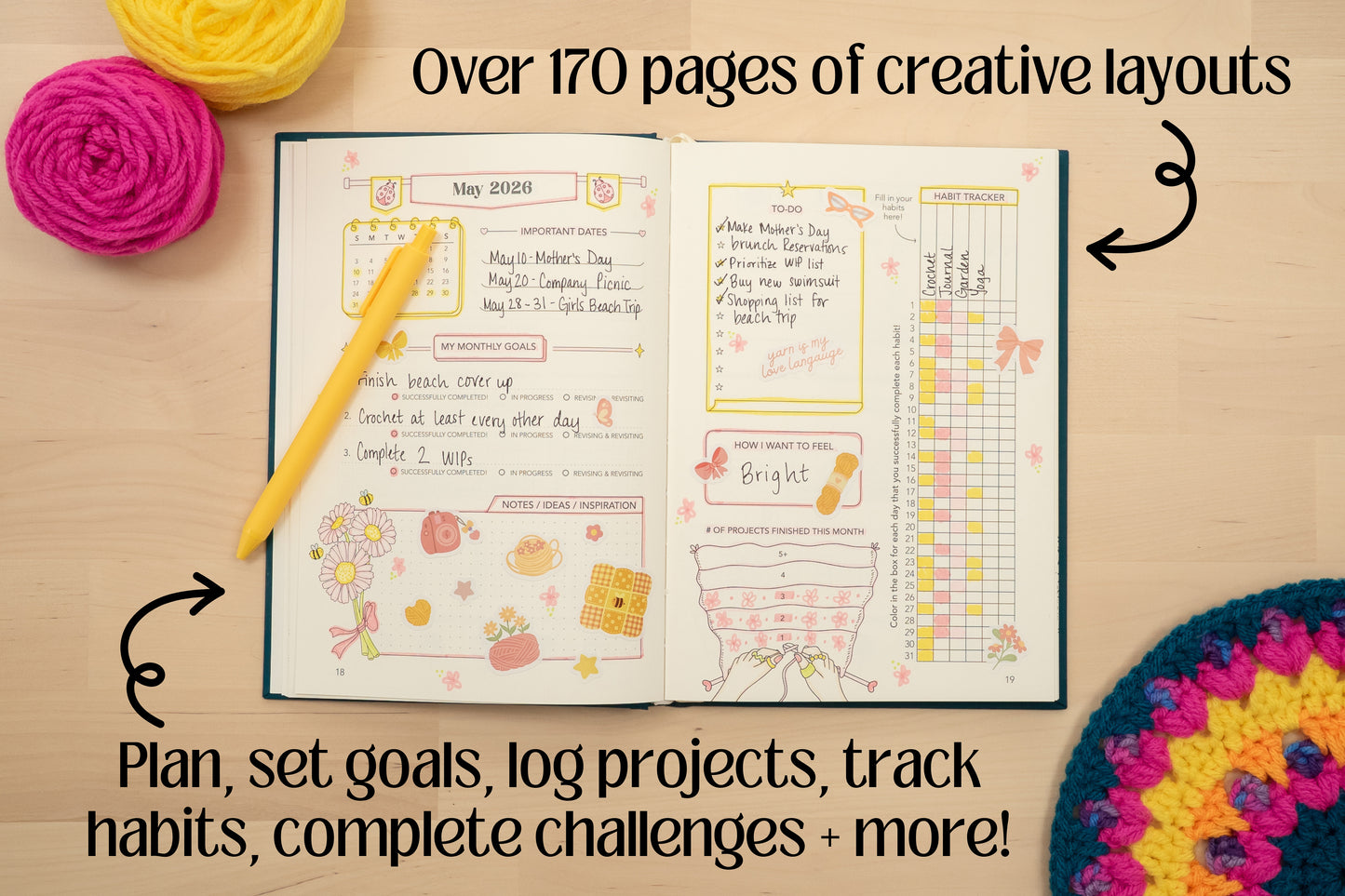 My Year in Yarn 2026 - A Journal + Project Log